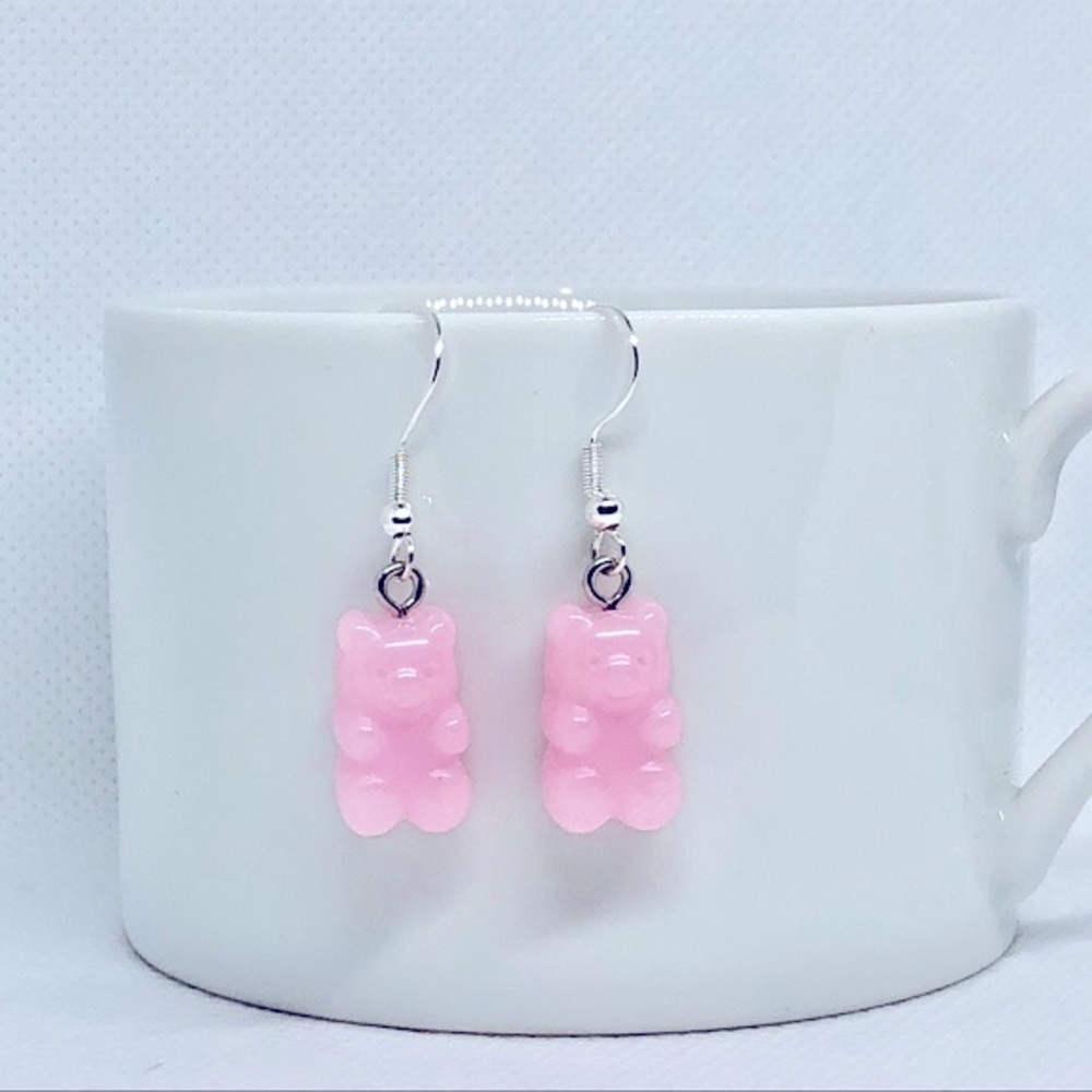 Pink Gummy Bear Earrings